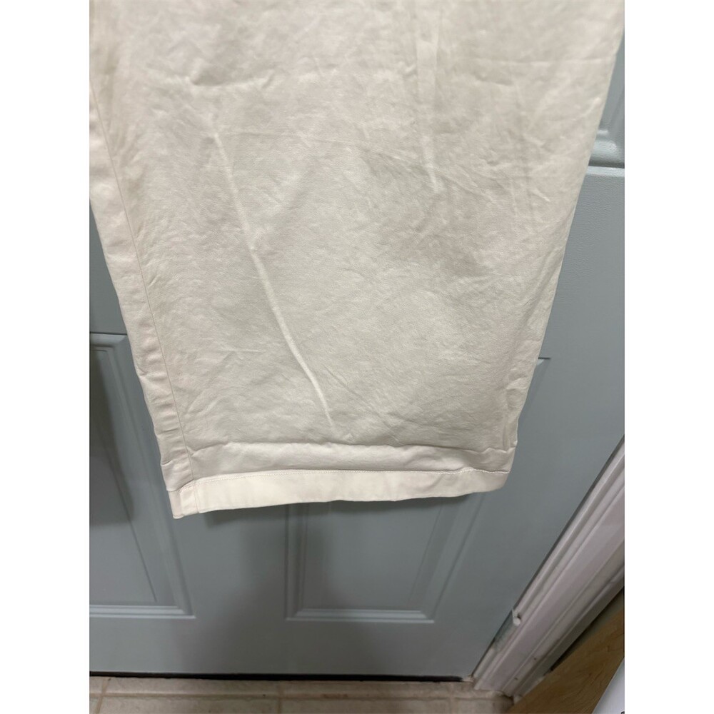 Gap Pants Womens Size 12 Ivory Pleated Wide-Leg High Rise - Picture 5 of 13